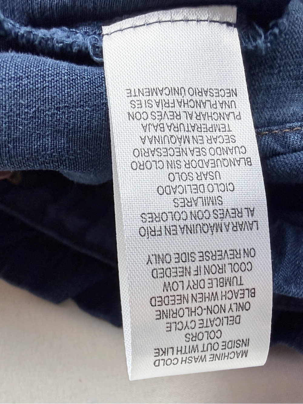 Democracy Navy Ruffle-Trim Button Front Blouse - Picture 10 of 10